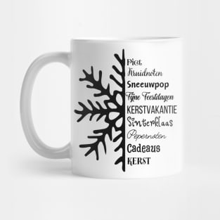 Christmas Snowflake Dutch Language Mug